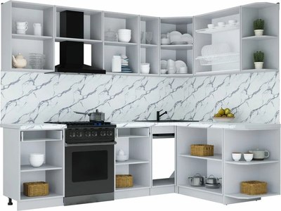 Кухонный гарнитур Интерлиния Мила Шато 1.7x2.5 PR