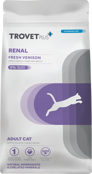 Сухой корм для кошек Trovet Plus Adult Cat Renal Fresh Venison - фото