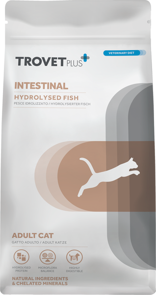 Сухой корм для кошек Trovet Plus Adult Cat Intestinal Hydrolised Fresh White Fish - фото