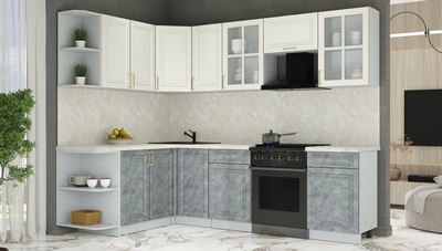 Кухонный гарнитур Интерлиния Мила Шато 1.7x2.6 LV