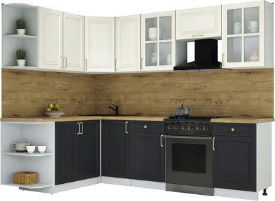 Кухонный гарнитур Интерлиния Мила Шато 1.7x2.6 LV - фото