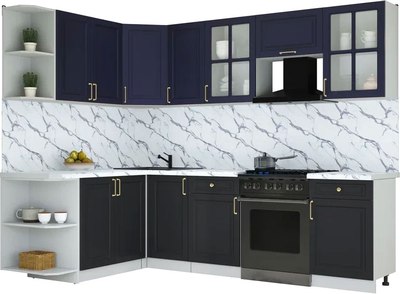 Кухонный гарнитур Интерлиния Мила Шато 1.7x2.6 LV - фото