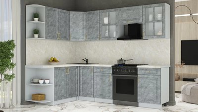 Кухонный гарнитур Интерлиния Мила Шато 1.7x2.6 LV