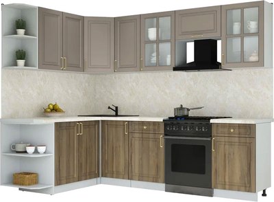 Кухонный гарнитур Интерлиния Мила Шато 1.7x2.6 LV - фото