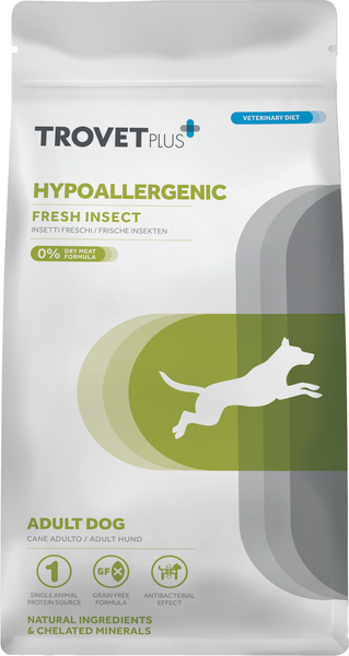 Сухой корм для собак Trovet Plus Adult Dog Hypoallergenic Fresh Insect - фото