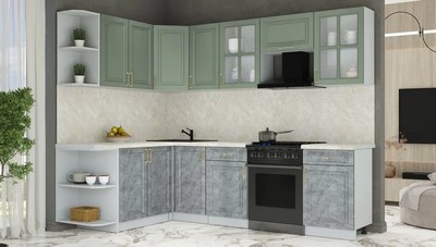 Кухонный гарнитур Интерлиния Мила Шато 1.7x2.6 LV