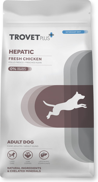 Сухой корм для собак Trovet Plus Adult Dog Hepatic Fresh Chicken - фото