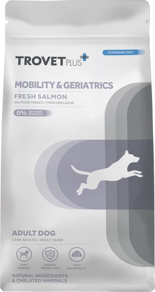 Сухой ветеринарный корм для собак Trovet Plus Adult Dog Mobility & Geriatrics Fresh Salmon - фото