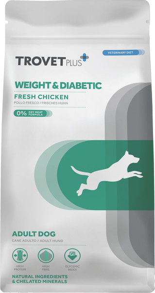 Сухой корм для собак Trovet Plus Adult Dog Weight & Diabetic Fresh Chicken - фото