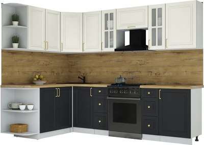 Кухонный гарнитур Интерлиния Мила Шато 1.7x2.7 LV - фото