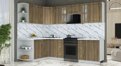 Кухонный гарнитур Интерлиния Мила Шато 1.7x2.7 LV