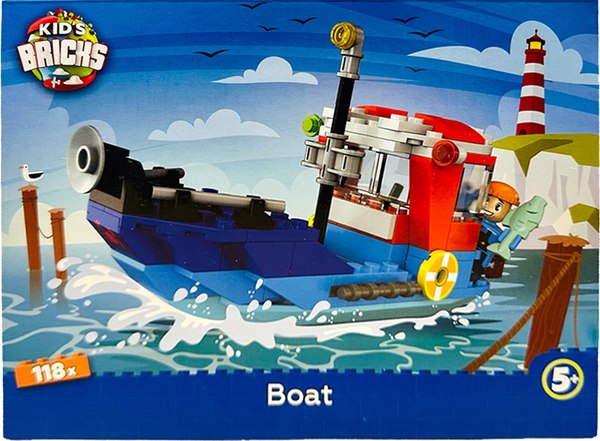 Конструктор Centrum Kids Brick's Лодка / 4062006 - фото