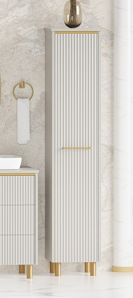 Шкаф-пенал для ванной Brevita Elche 35 / ELC-05035-010L - фото