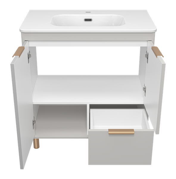 Тумба под умывальник Brevita Risacca Crema 80 / RIS-06080-0342Я