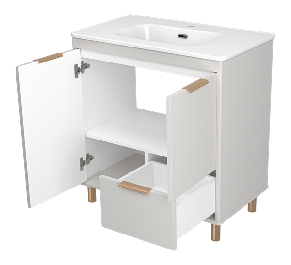 Тумба под умывальник Brevita Risacca Crema 80 / RIS-06080-0342Я