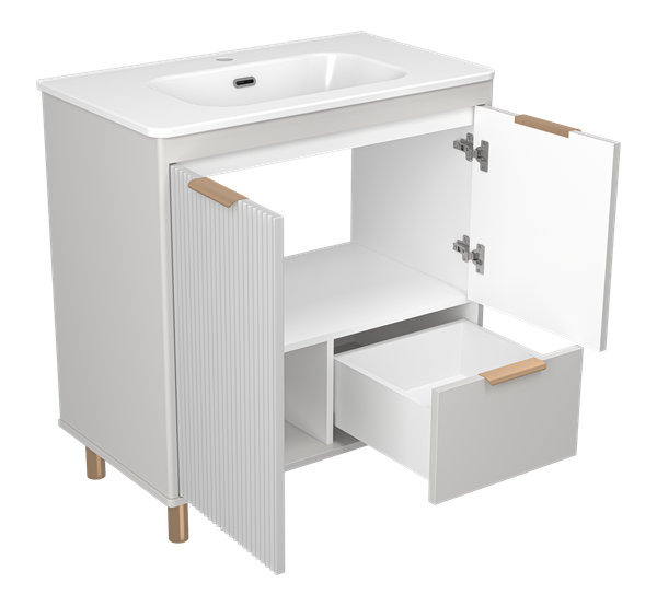 Тумба под умывальник Brevita Risacca Crema 80 / RIS-06080-0342Я