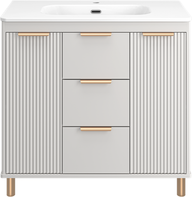 Тумба под умывальник Brevita Risacca Crema 90 / RIS-06090-0342Я - фото