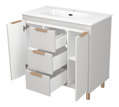 Тумба под умывальник Brevita Risacca Crema 90 / RIS-06090-0342Я