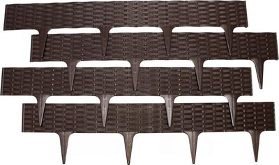 Бордюр садовый Протэкт Ротанг 3.2м 10024