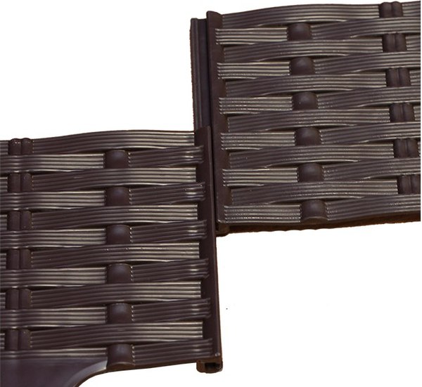 Бордюр садовый Протэкт Ротанг 4.8м 10025