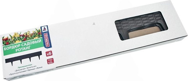 Бордюр садовый Протэкт Ротанг 4.8м 10025