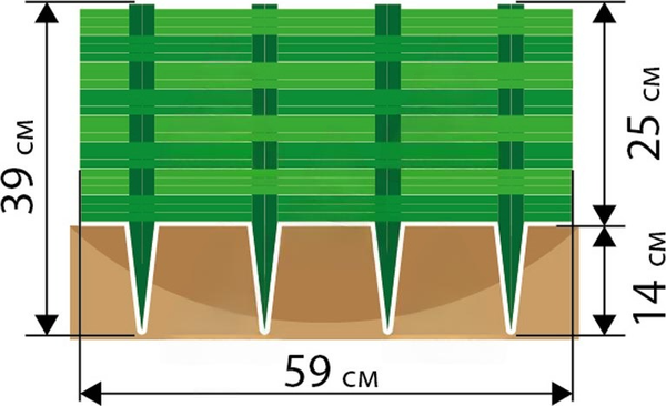 Изгородь декоративная Протэкт Ива / 9962