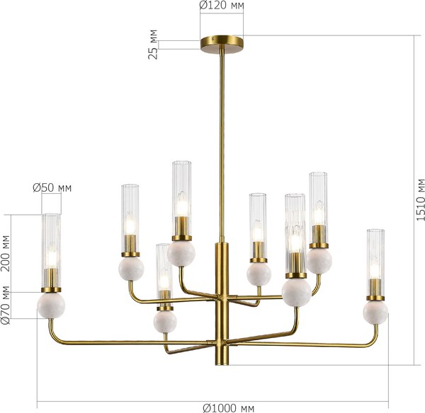 Люстра ST Luce SL1244.303.08