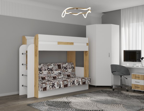 Двухъярусная кровать Премиум Колибри