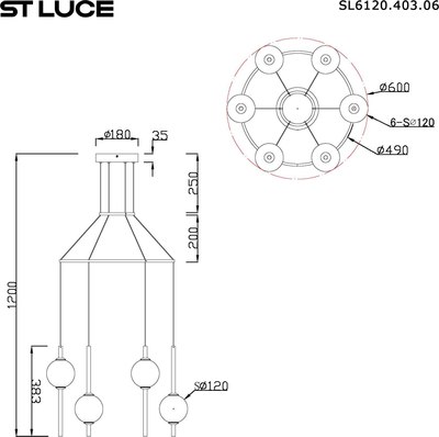 Люстра ST Luce SL6120.403.06