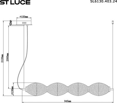 Потолочный светильник ST Luce SL6130.403.24