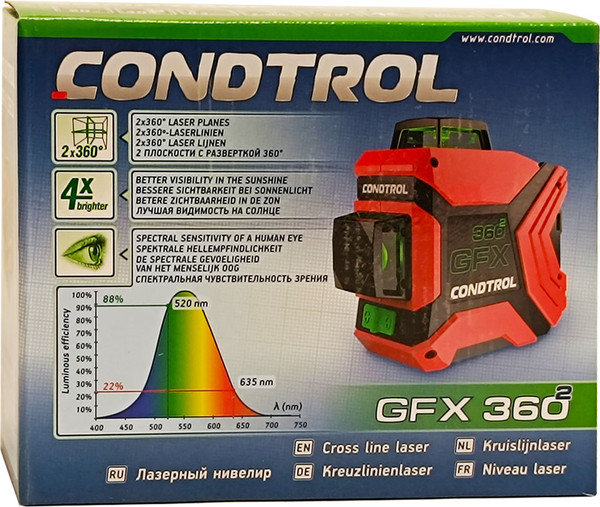 Лазерный нивелир Condtrol GFX360-2