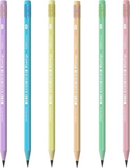 Простой карандаш Berlingo Flexy Pastel HB / BP01014