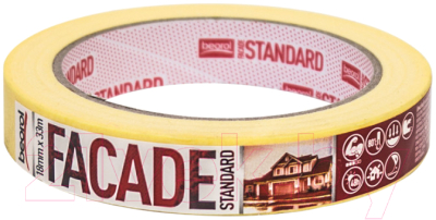 Лента малярная Beorol Facade Standard 18мм/33м - фото