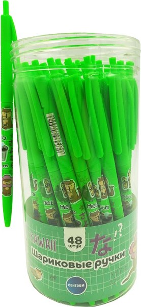 Ручка шариковая Centrum Каваи Выдры Slim / 70790