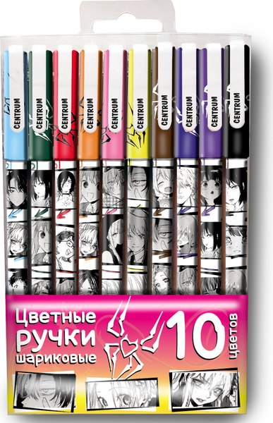 Набор шариковых ручек Centrum Аниме / 71683 - фото