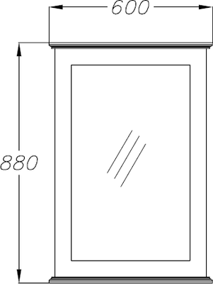 Зеркало Opadiris Палермо 60 / 00-00006725