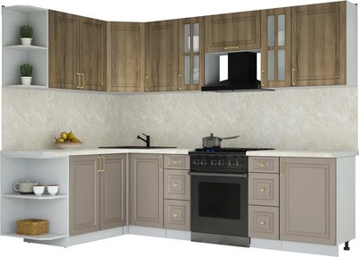 Кухонный гарнитур Интерлиния Мила Шато 1.7x2.7 LV - фото