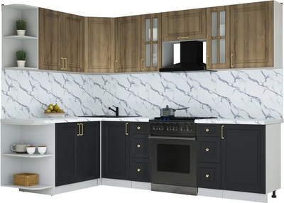 Кухонный гарнитур Интерлиния Мила Шато 1.7x2.7 LV - фото