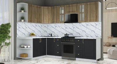 Кухонный гарнитур Интерлиния Мила Шато 1.7x2.7 LV