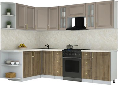 Кухонный гарнитур Интерлиния Мила Шато 1.7x2.7 LV - фото