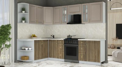 Кухонный гарнитур Интерлиния Мила Шато 1.7x2.7 LV