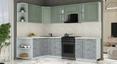 Кухонный гарнитур Интерлиния Мила Шато 1.7x2.7 LV