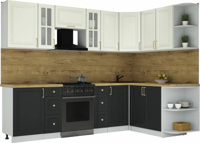 Кухонный гарнитур Интерлиния Мила Шато 1.7x2.7 PR - фото