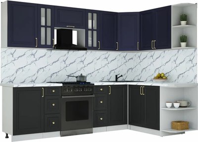 Кухонный гарнитур Интерлиния Мила Шато 1.7x2.7 PR - фото