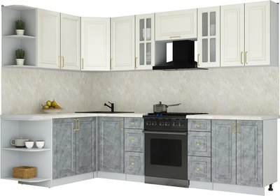 Кухонный гарнитур Интерлиния Мила Шато 1.7x2.8 LV - фото