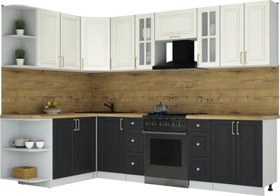 Кухонный гарнитур Интерлиния Мила Шато 1.7x2.8 LV - фото