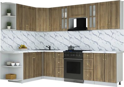 Кухонный гарнитур Интерлиния Мила Шато 1.7x2.8 LV - фото