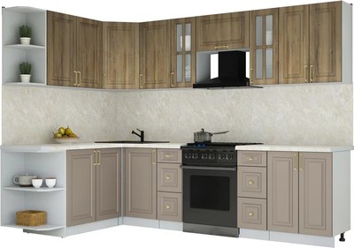 Кухонный гарнитур Интерлиния Мила Шато 1.7x2.8 LV - фото