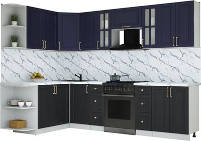 Кухонный гарнитур Интерлиния Мила Шато 1.7x2.8 LV - фото