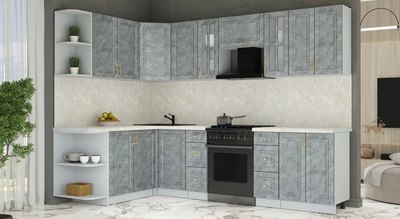 Кухонный гарнитур Интерлиния Мила Шато 1.7x2.8 LV